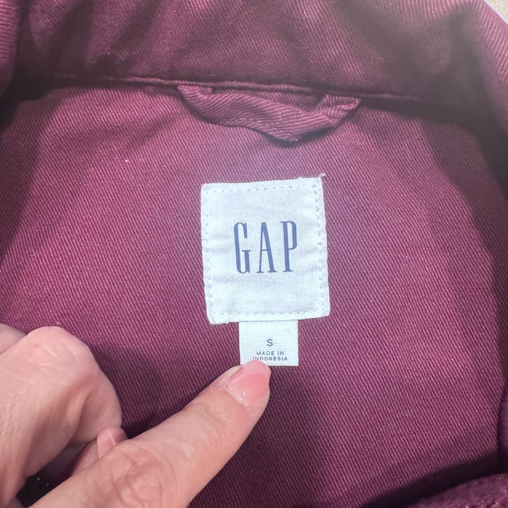 GAP Maroon lightweight  Utility Jacket - Picture 6 of 9